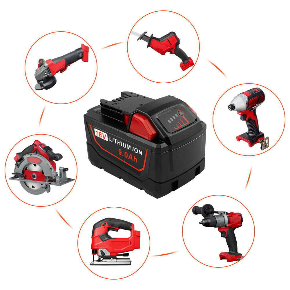 18V Battery for Milwaukee FUEL M18 M18B M18B2 M18B4 M18BX cordless tools 18V Battery for Milwaukee FUEL M18 M18B M18B2 M18B4 M18BX cordless tools